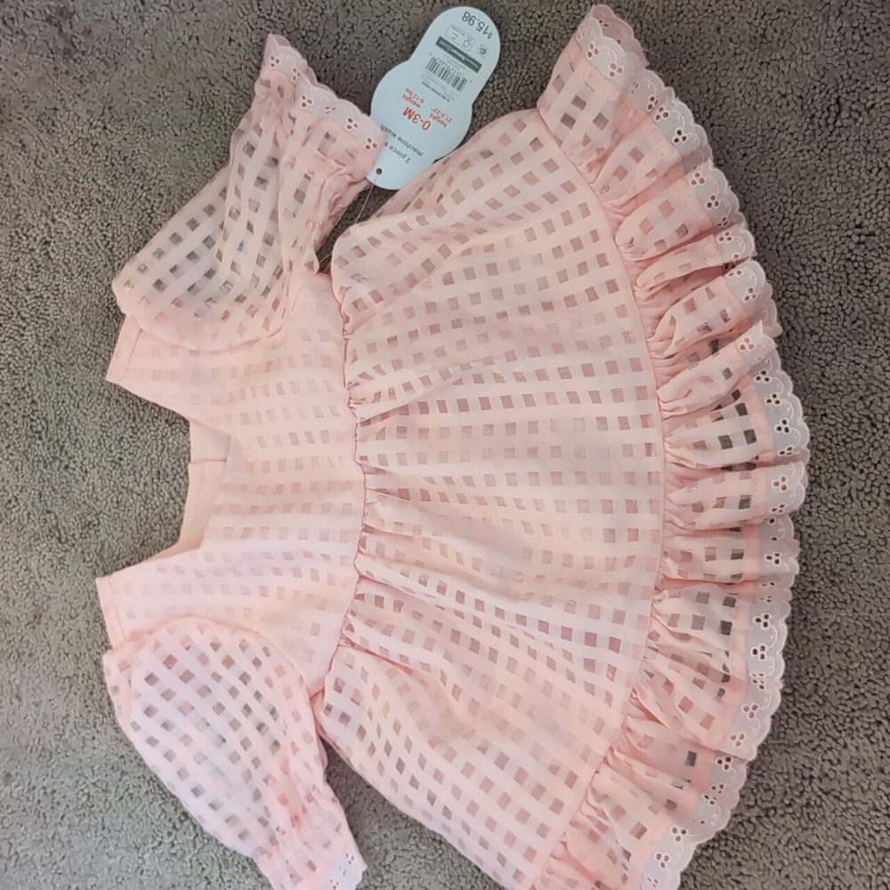 Pink dress wonder nation 0-3 month